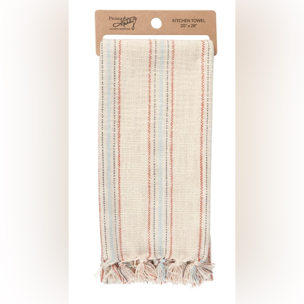 NEW! Ticking Stripe Kitchen Towel 20" x 28"